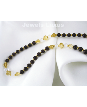 Citrine Pearl Necklace
