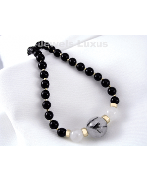 Moonstone Onyx Necklace